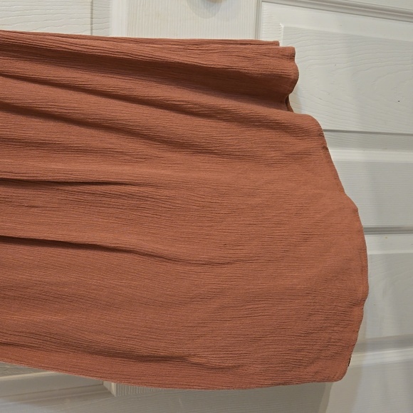 Forever 21 blouse,cold shoulder, summer,beach,dusty rose,flowy - Picture 4 of 10